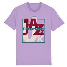 Load image into Gallery viewer, Lavender-t-shirt-with-bold-text-on-the-front