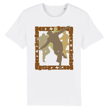 Load image into Gallery viewer, white-t-shirt-with-with-dancers-and-text-on-the-front