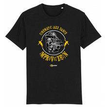 Load image into Gallery viewer, black-t-shirt-with-graphic-on-the-front-for-a-vintage-camera-and-text
