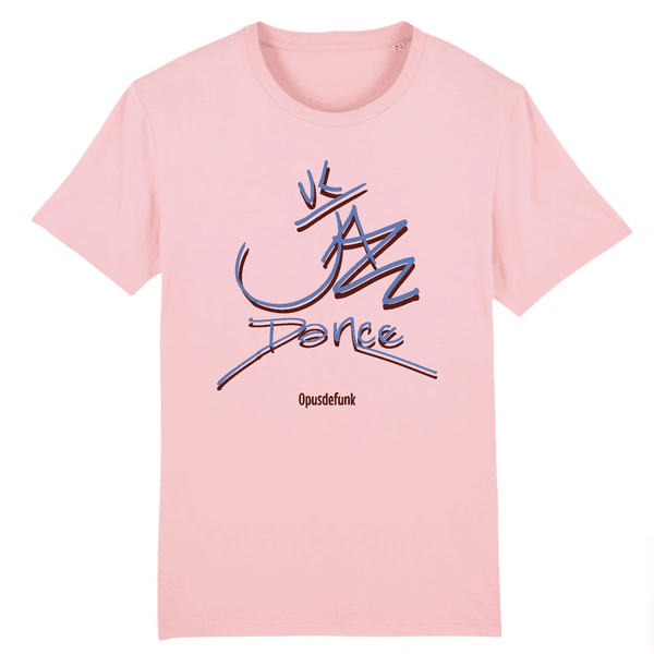 Pink-t-shirt-with-uk-jazz-dance-printed-the-front