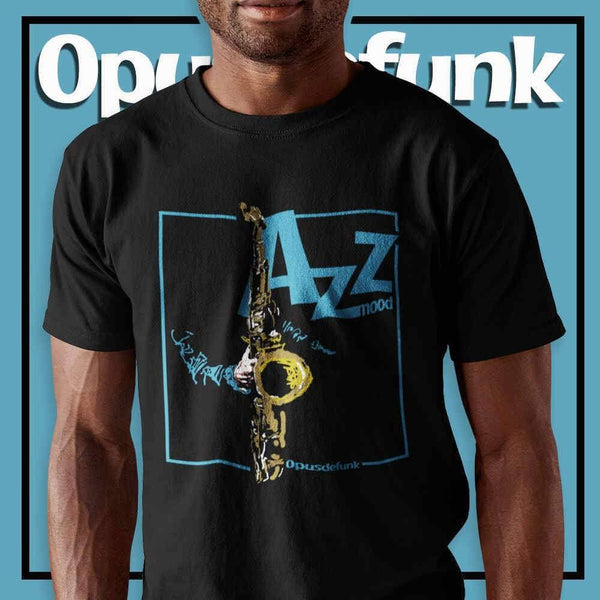 guy-wearing-black-t-shirt-with-saxophone-and-text-on-the-front
